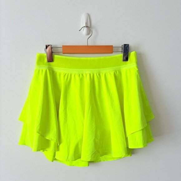 Lululemon Court Rival High-Rise Skirt Highlight Yellow Size 8 - Picture 6 of 9